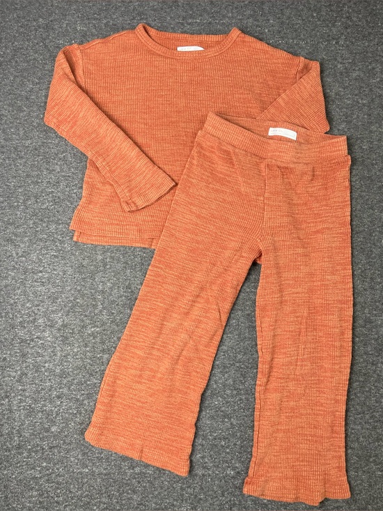 Little Co. By Lauren Conrad Other - Little Co. by Lauren Conrad Girls 8 Lounge Set Ribbed Relaxed Top Wide-leg Pants